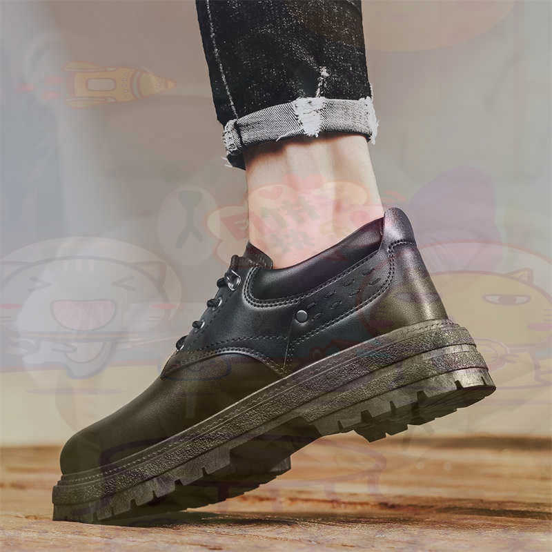 Wedding Supply Factory - Dark Natural Leather Fashion Trainers Tennis