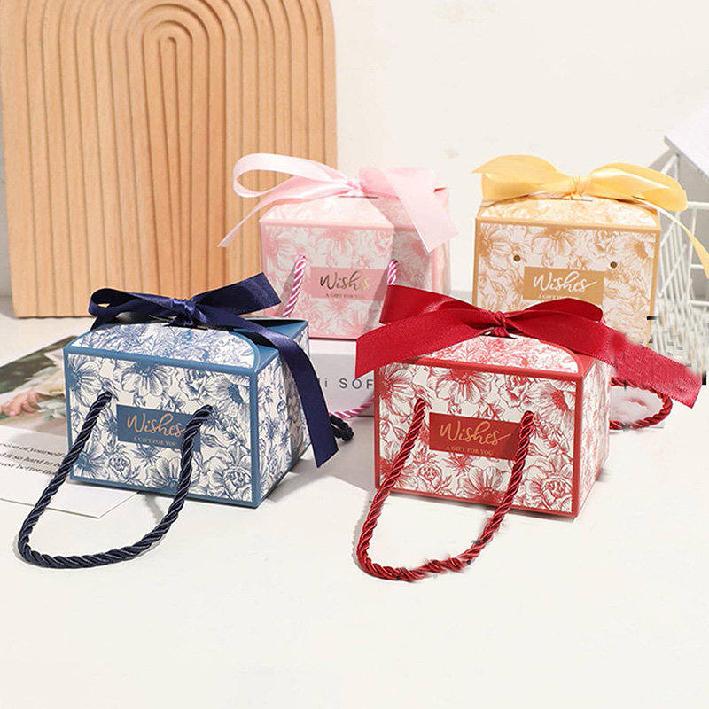 Wedding Supply.Box - 25/50Pcs Wishes Candy Box With Handle
