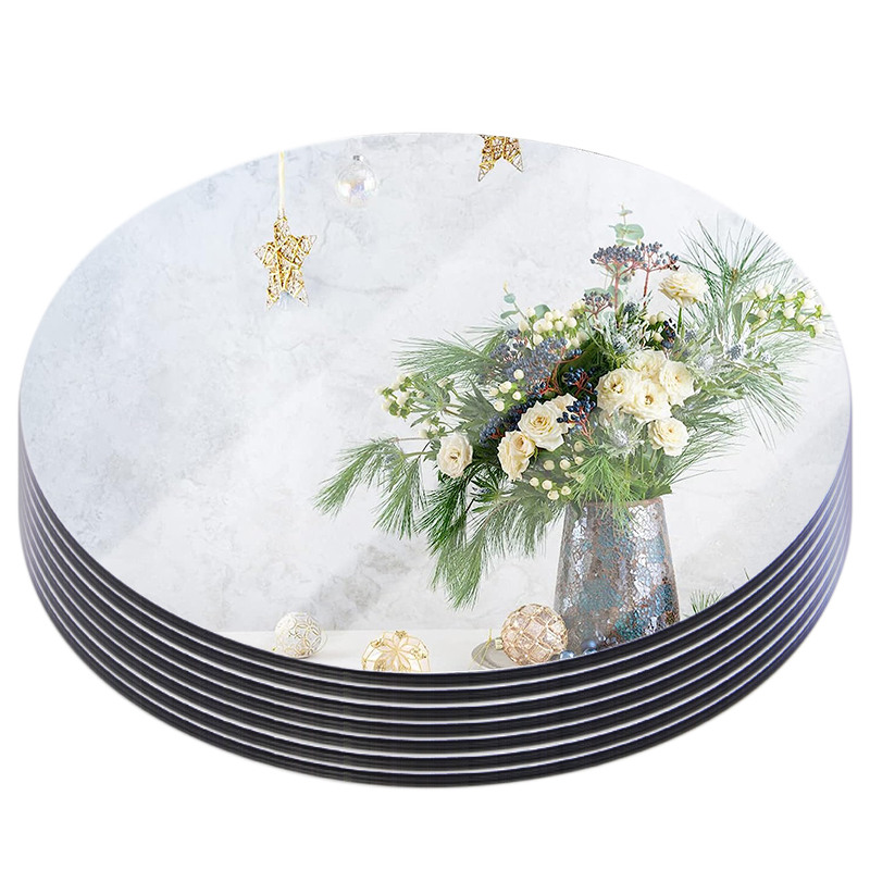 20cm Round Mirror Glass Tray   - đánh giá và giá Unity Candle Set