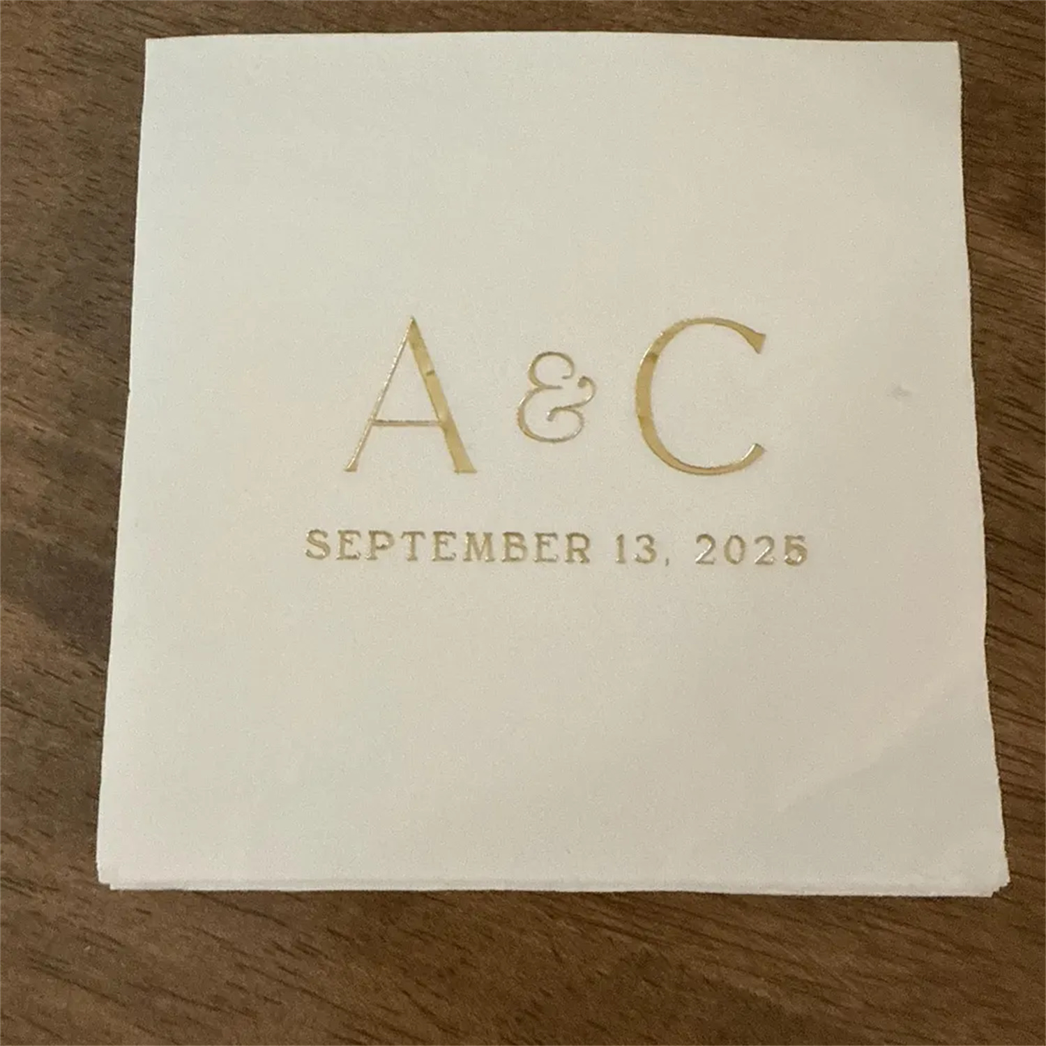 Wedding Cocktail Napkins Initi - đánh giá và giá Wedding Package Gold