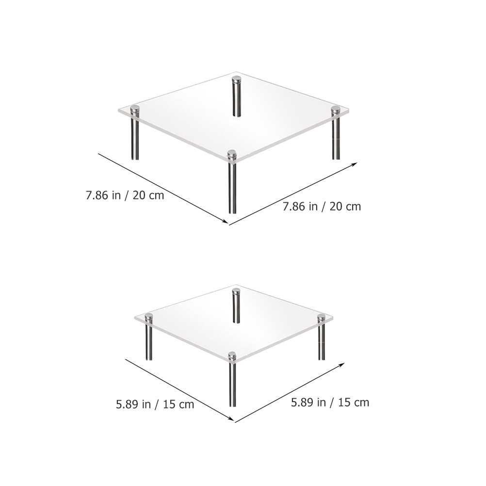 2Pcs Acrylic Cake Display Stan - đánh giá và giá Wedding Support