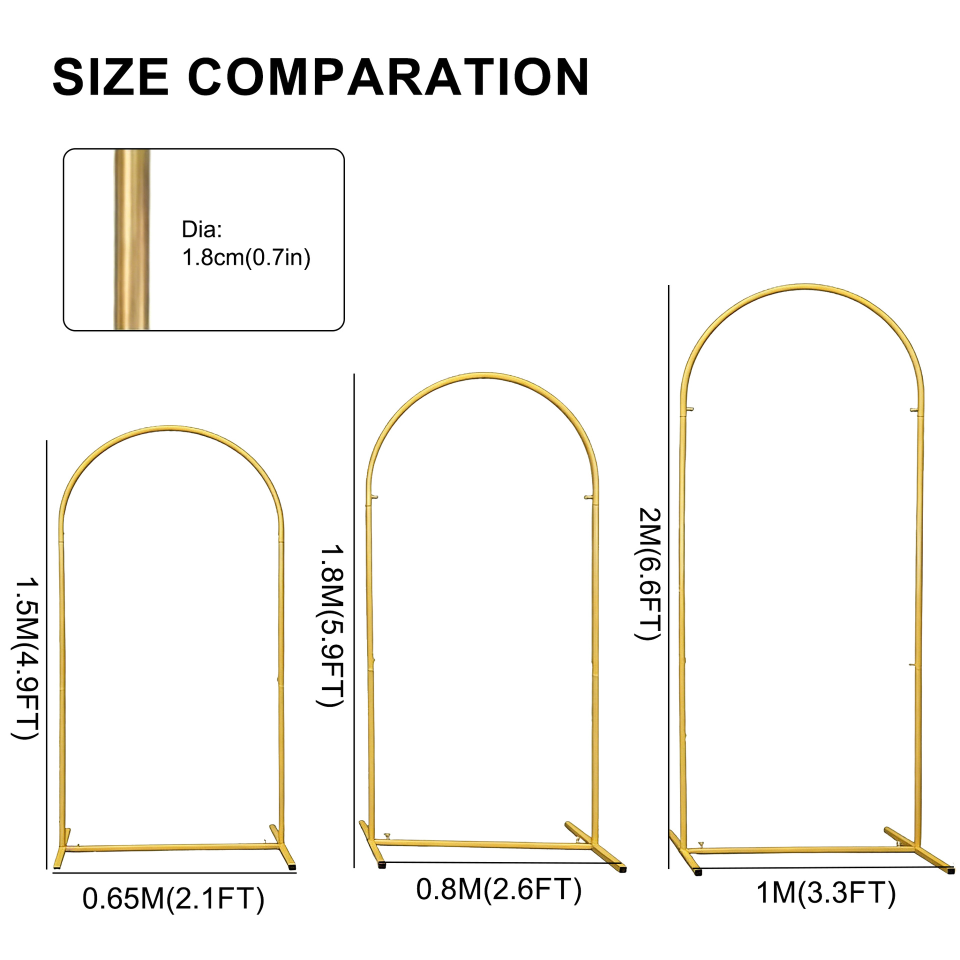 Metal Gold Wedding Arch Stand  - đánh giá và giá Wedding Support