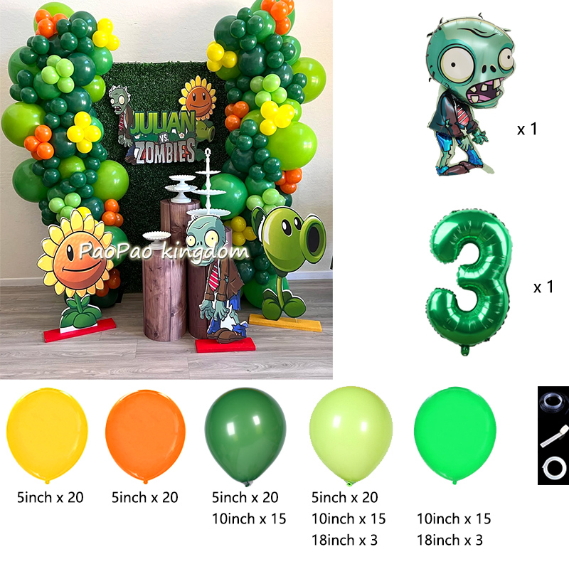 Plants Vs. Z-Zombies Balloons  - đánh giá và giá Wedding Supply Kit