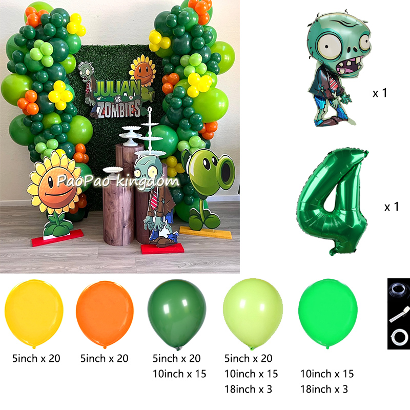 Plants Vs. Z-Zombies Balloons  - đánh giá và giá Wedding Supply Kit