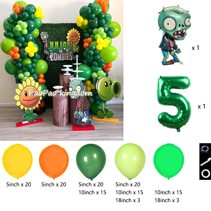 Plants Vs. Z-Zombies Balloons  - đánh giá và giá Wedding Supply Kit