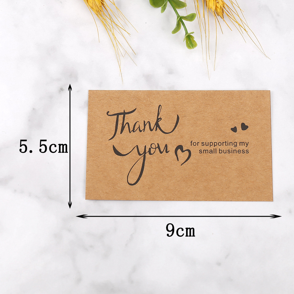 50pcs Thank You Cards Kraft Pa - đánh giá và giá Wedding/Event Supply Store