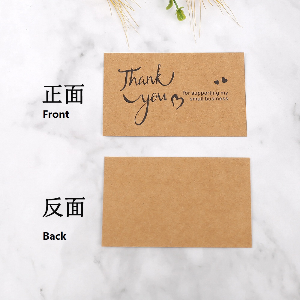 50pcs Thank You Cards Kraft Pa - đánh giá và giá Wedding/Event Supply Store