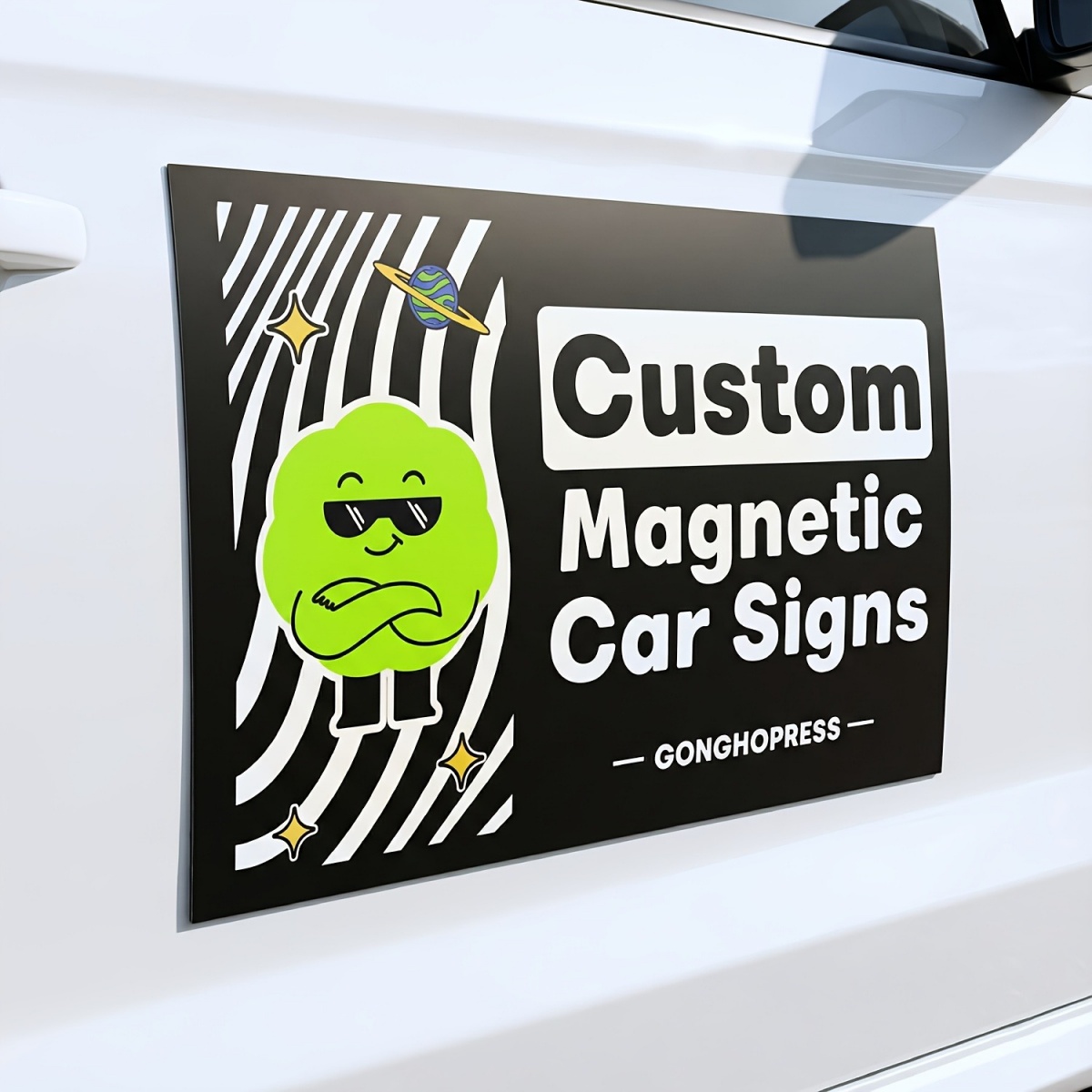 Customizable Magnetic Car Deca - đánh giá và giá Wedding Support