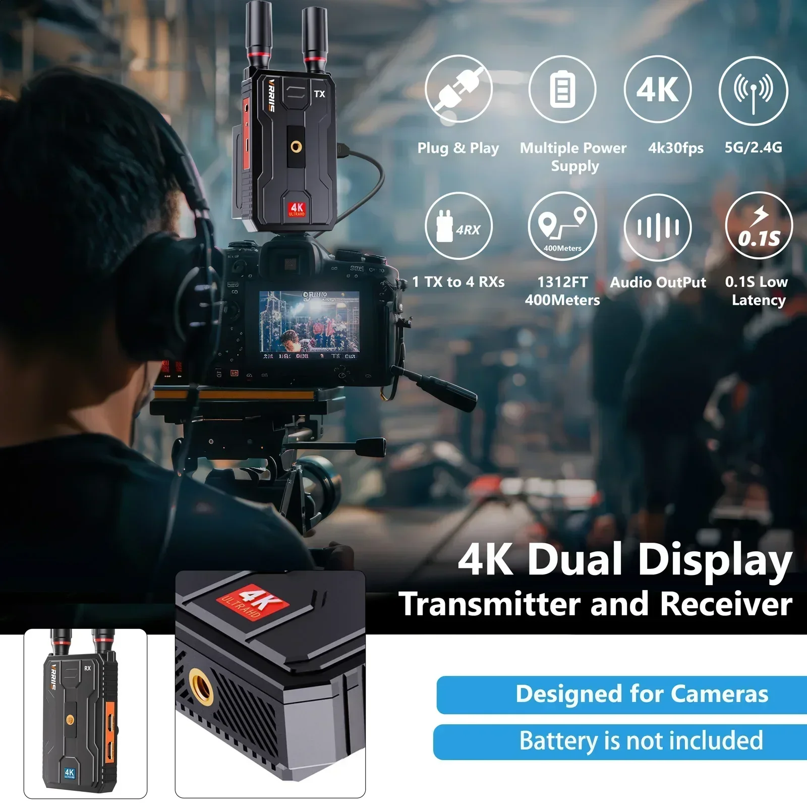 400m 5G 4K Wireless Video Tran - đánh giá và giá Wedding Support