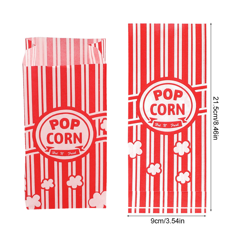 50Pcs Popcorn Packaging Bags S - đánh giá và giá Wedding Supply.Box