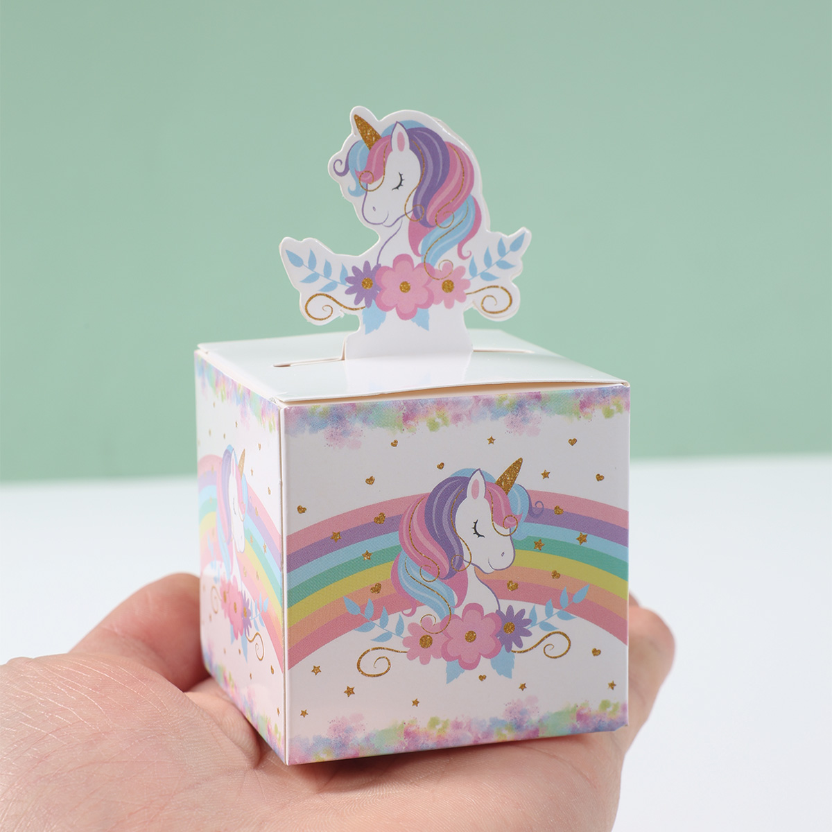 12/24pcs Unicorn 3D Paper Cand - đánh giá và giá Wedding Supply.Box