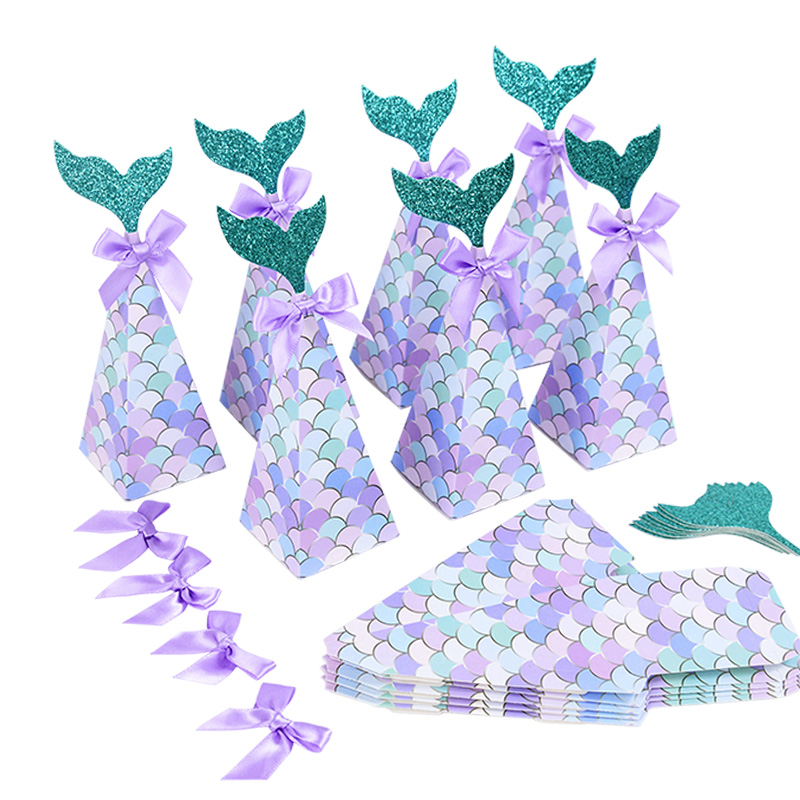 10Pcs Little Mermaid Candy Box - đánh giá và giá Wedding Supply.Box